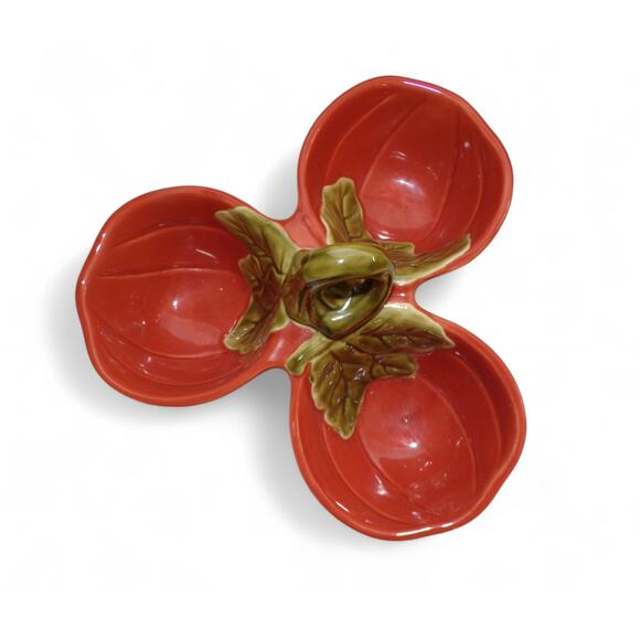 Better Homes and Gardens Pumpkin Ceramic Snack Condiment Candy Dish Heavyweight - Picture 1 of 3